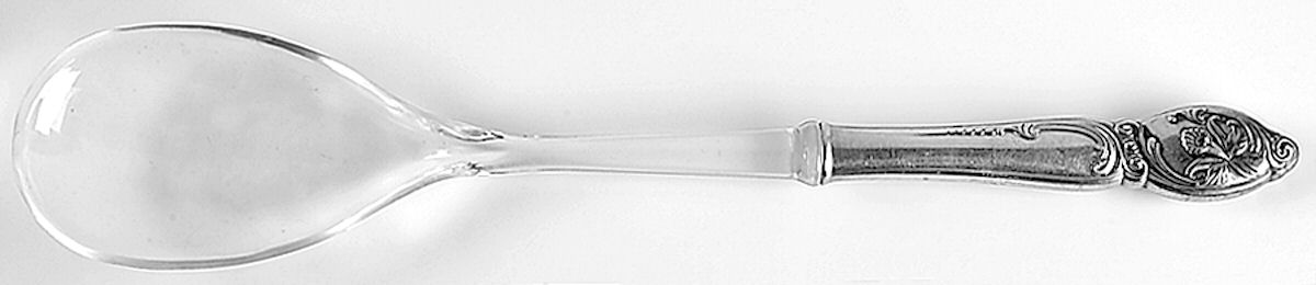Enchanting Orchid (Sterling, 1950) Salad Serving Spoon with Plastic Bowl by Westmorland Silver-1