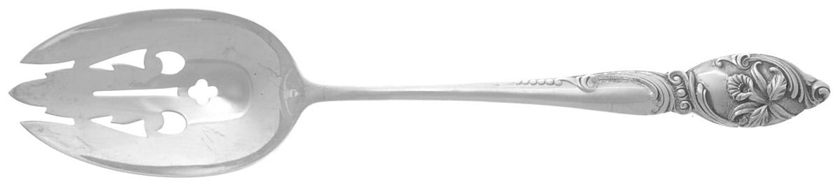 Enchanting Orchid (Sterling, 1950) Pierced Tablespoon (Serving Spoon) by Westmorland Silver-1