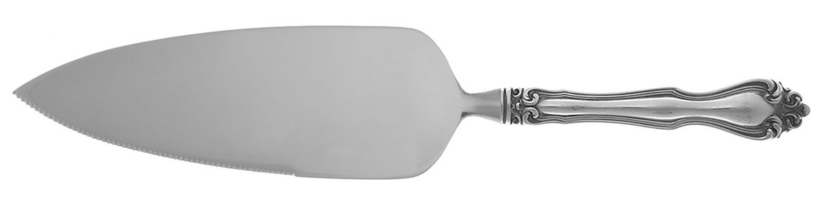 George & Martha Washington (Sterling, 1940) Pie Server with Serrated Stainless Blade HC by Westmorland Silver-1