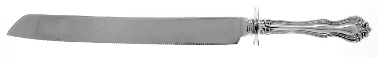 George & Martha Washington (Sterling, 1940) Wedding Cake Knife with Stainless Blade by Westmorland Silver-1
