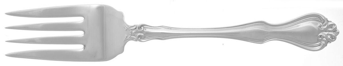 George & Martha Washington (Sterling, 1940) Medium Solid Cold Meat Serving Fork by Westmorland Silver-1