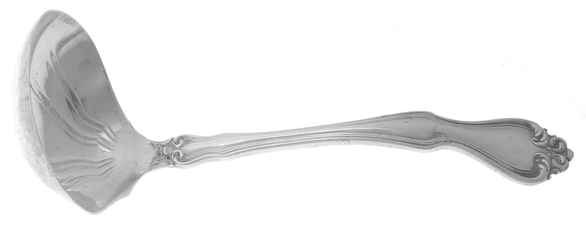 George & Martha Washington (Sterling, 1940) Solid Gravy Ladle by Westmorland Silver-1