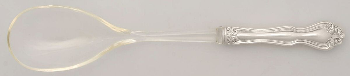 George & Martha Washington (Sterling, 1940) Salad Serving Spoon with Plastic Bowl by Westmorland Silver-1
