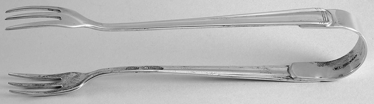 John & Priscilla (Sterling, 1940, No Monos) Small Ice Serving Tongs by Westmorland Silver-1