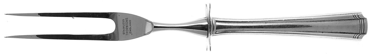 John & Priscilla (Sterling, 1940, No Monos) Small Steak Carving Fork with Stainless Prongs by Westmorland Silver-1