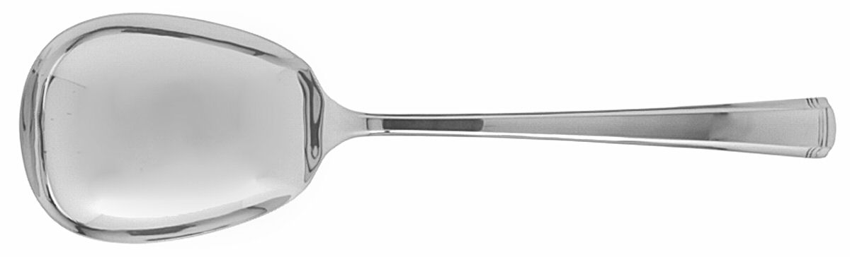 John & Priscilla (Sterling, 1940, No Monos) Solid Smooth Casserole Spoon by Westmorland Silver-1