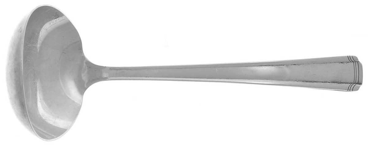 John & Priscilla (Sterling, 1940, No Monos) Solid Gravy Ladle by Westmorland Silver-1