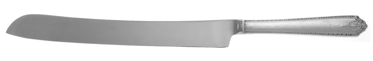 Lady Hilton (Sterling, 1940, No Monograms) Wedding Cake Knife with Stainless Blade HC by Westmorland Silver-1