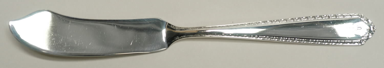 Lady Hilton (Sterling, 1940, No Monograms) Flat Handle Master Butter Knife by Westmorland Silver-1