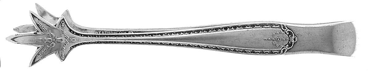Lady Hilton (Sterling, 1940, No Monograms) Small Sugar Tongs by Westmorland Silver-1