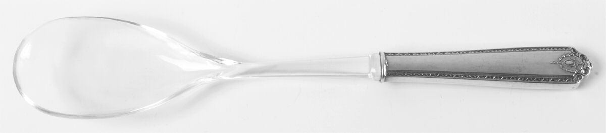 Lady Hilton (Sterling, 1940, No Monograms) Salad Serving Spoon with Plastic Bowl by Westmorland Silver-1