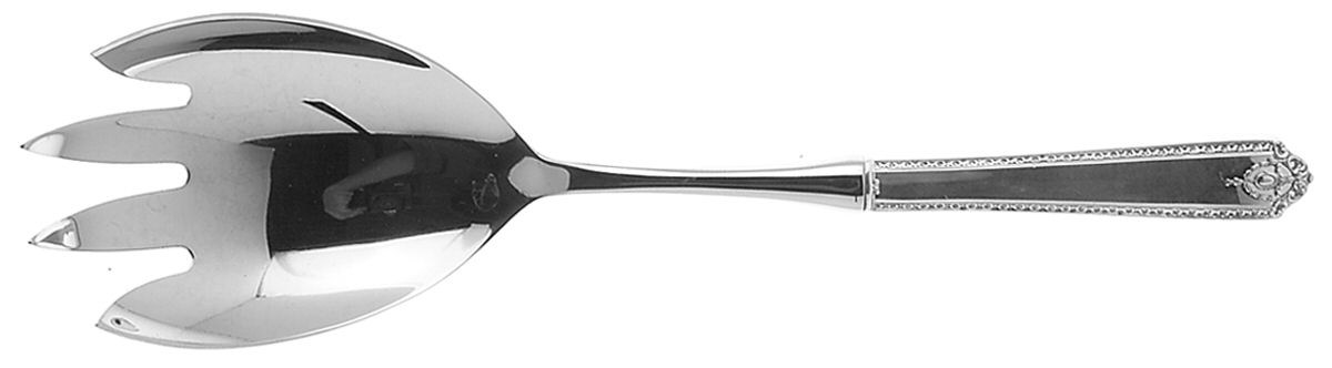 Lady Hilton (Sterling, 1940, No Monograms) Salad Serving Fork with Stainless Prongs by Westmorland Silver-1