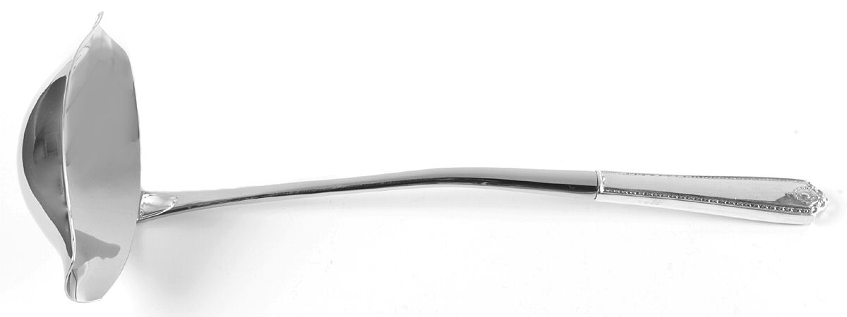 Lady Hilton (Sterling, 1940, No Monograms) Punch Ladle with Stainless Bowl by Westmorland Silver-1