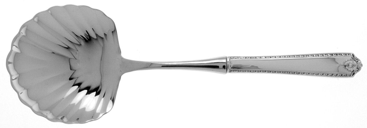 Lady Hilton (Sterling, 1940, No Monograms) Casserole Spoon with Stainless Shell Bowl by Westmorland Silver-1