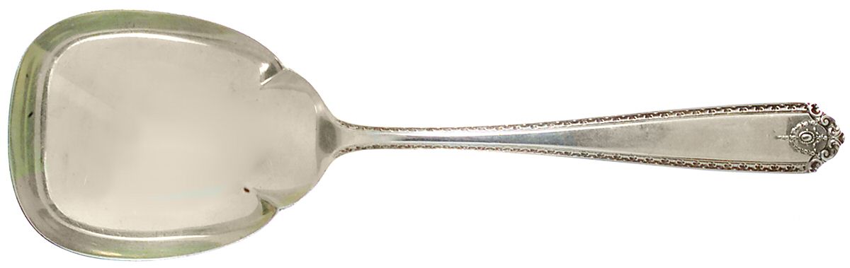 Lady Hilton (Sterling, 1940, No Monograms) Small Solid Berry/Casserole Spoon by Westmorland Silver-1