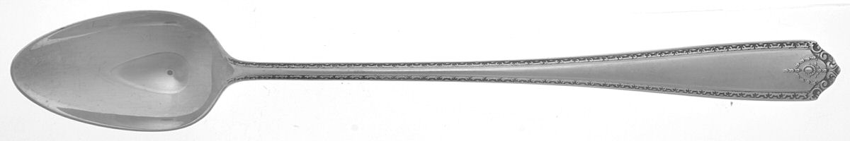 Lady Hilton (Sterling, 1940, No Monograms) Iced Tea Spoon by Westmorland Silver-1