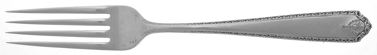 Lady Hilton (Sterling, 1940, No Monograms) Fork by Westmorland Silver-1