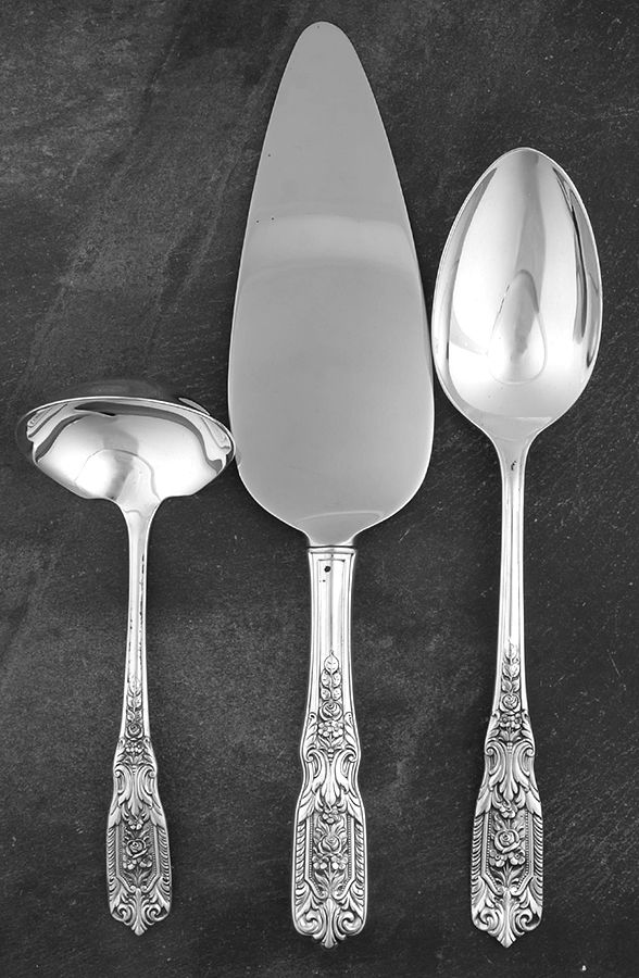 Milburn Rose (Sterling, 1940) 3 Piece Completer Set by Westmorland Silver-1