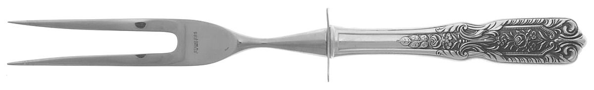 Milburn Rose (Sterling, 1940) Small Steak Carving Fork with Stainless Prongs by Westmorland Silver-1