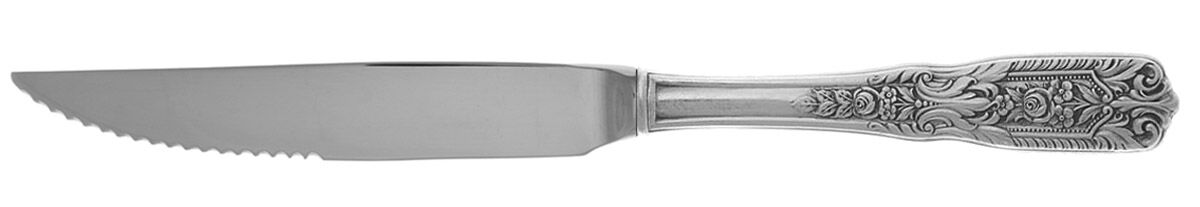 Milburn Rose (Sterling, 1940) Steak Knife Individual Hollow, Serrate HC by Westmorland Silver-1