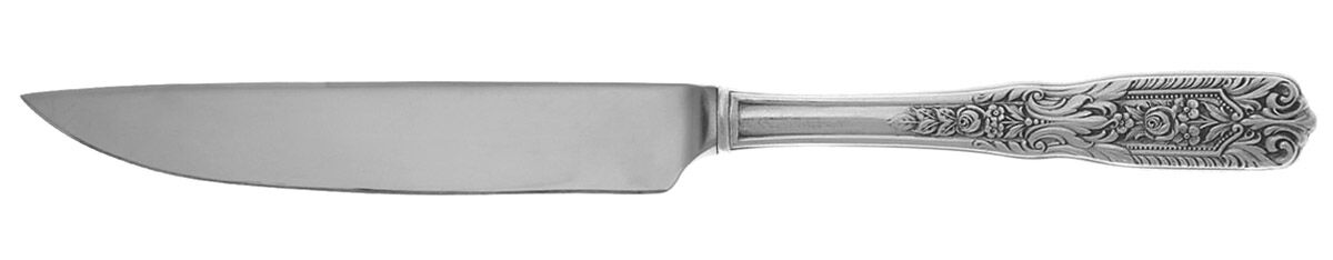 Milburn Rose (Sterling, 1940) Steak Knife Individual Hollow, No Serrate HC by Westmorland Silver-1