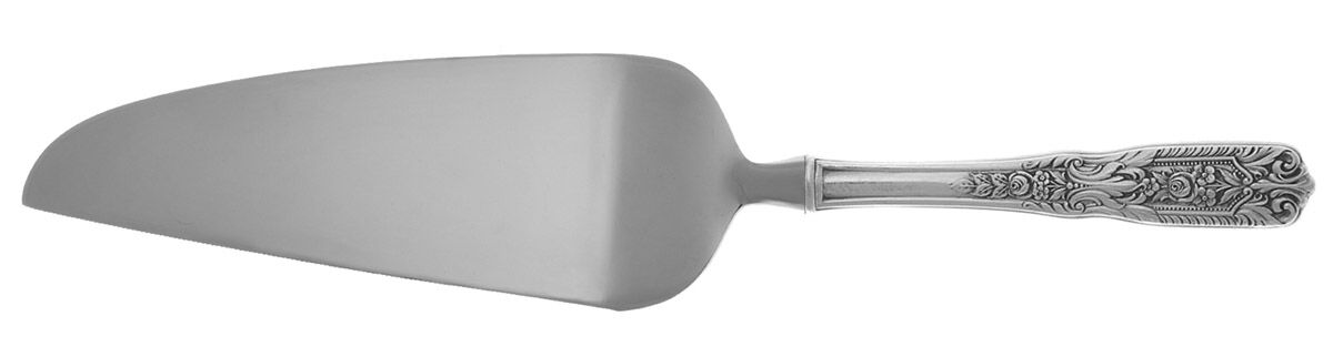 Milburn Rose (Sterling, 1940) Pie and Cake Server with Stainless Blade HC by Westmorland Silver-1