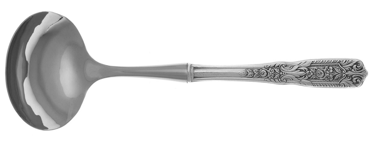 Milburn Rose (Sterling, 1940) Gravy Ladle with No Spout Stainless Bowl HC by Westmorland Silver-1