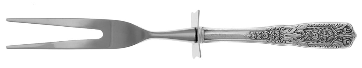 Milburn Rose (Sterling, 1940) Carving Fork Small with Stainless Prongs HC by Westmorland Silver-1