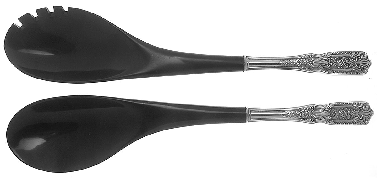 Milburn Rose (Sterling, 1940) Plastic Bowl 2-Piece Salad Set by Westmorland Silver-1