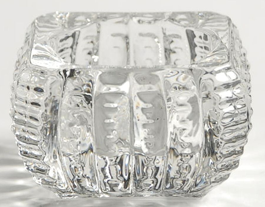 Milburn Rose (Sterling, 1940) Crystal Salt Dip by Westmorland Silver-1