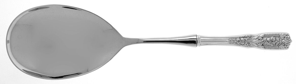 Milburn Rose (Sterling, 1940) Salad Servng Spoon with Stainless Bowl by Westmorland Silver-1