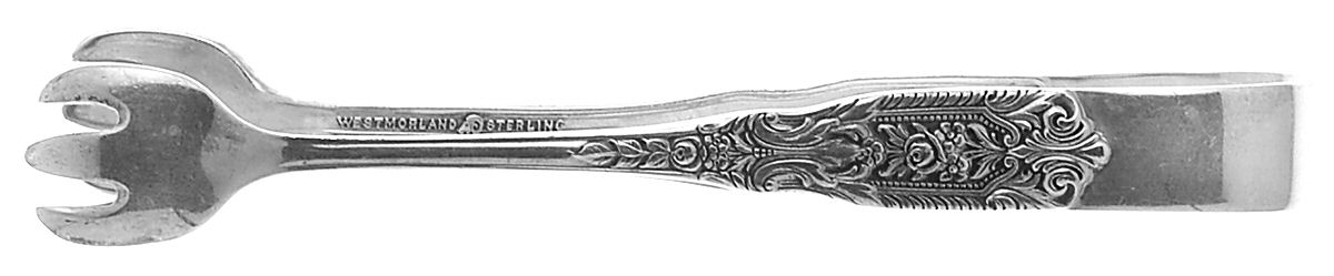 Milburn Rose (Sterling, 1940) Small Sugar Tongs by Westmorland Silver-1