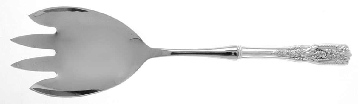 Milburn Rose (Sterling, 1940) Salad Serving Fork with Stainless Prongs by Westmorland Silver-1