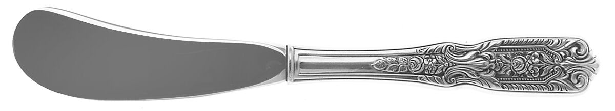 Milburn Rose (Sterling, 1940) Butter Spreader Hollow Hdl-Paddle/Stainless Blade by Westmorland Silver-1