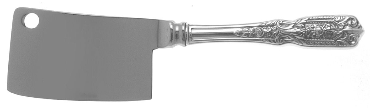 Milburn Rose (Sterling, 1940) Cheese Cleaver with Stainless Blade by Westmorland Silver-1