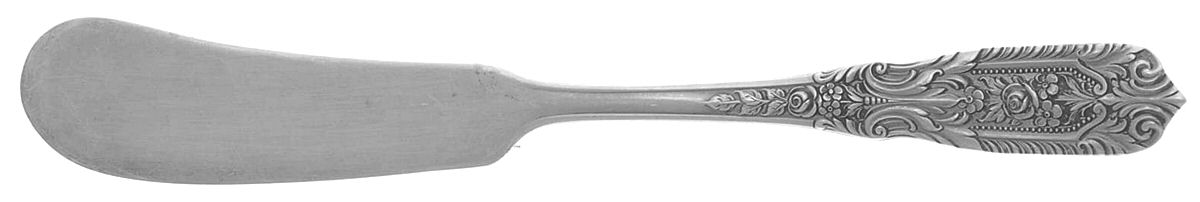 Milburn Rose (Sterling, 1940) Flat Handle Butter Spreader by Westmorland Silver-1