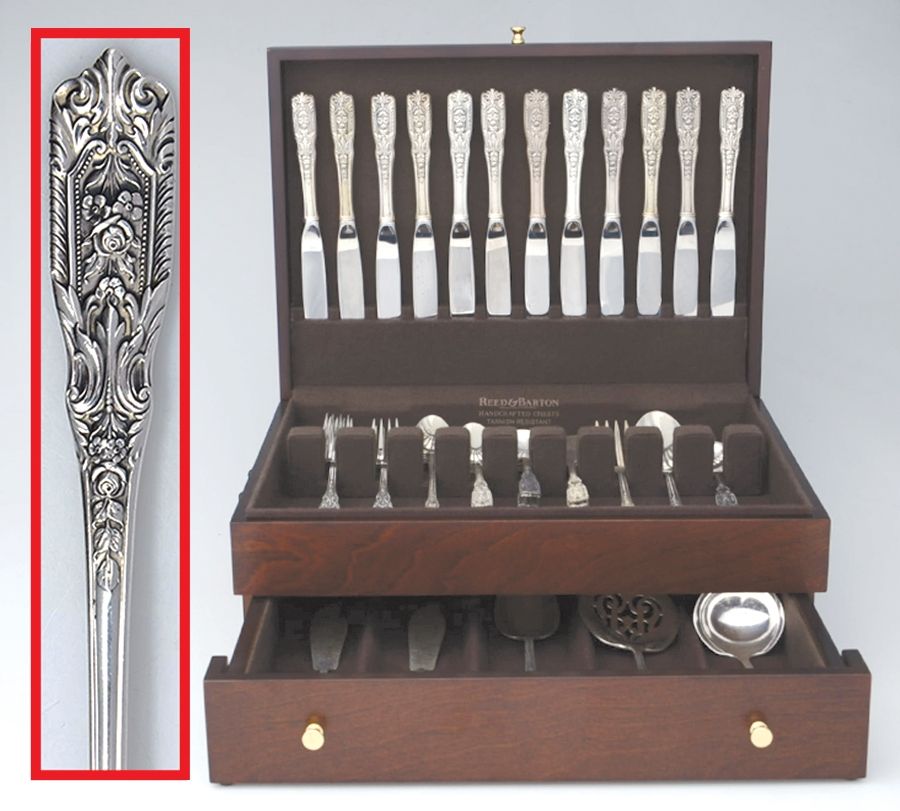 Milburn Rose (Sterling, 1940) 91 Piece Set by Westmorland Silver-1