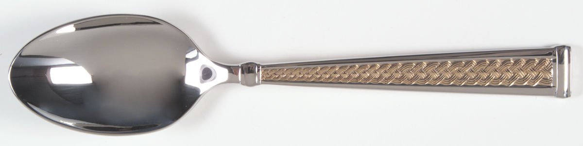 Kells Gold (Stainless, Gold Accent) Tablespoon (Serving Spoon) by Waterford-1