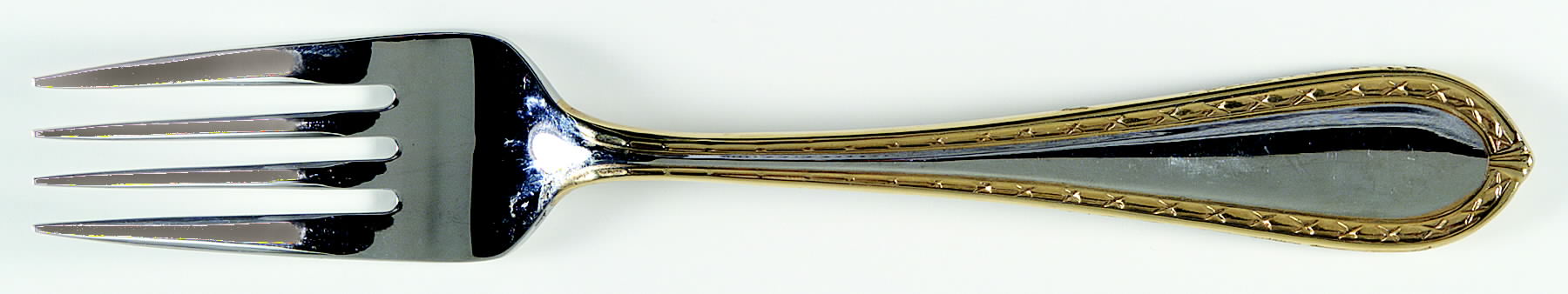 Powerscourt Gold (Stainless, Gold Accent) Individual Salad Fork by Waterford-1