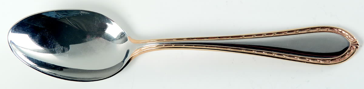 Powerscourt Gold (Stainless, Gold Accent) Teaspoon by Waterford-1