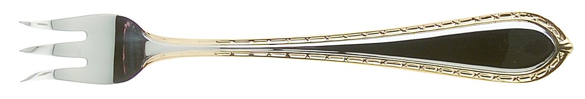 Powerscourt Gold (Stainless, Gold Accent) Cocktail/Seafood Fork by Waterford-1