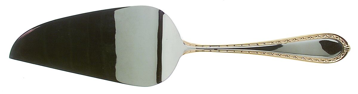 Powerscourt Gold (Stainless, Gold Accent) Pie and Cake Server, Solid Piece by Waterford-1