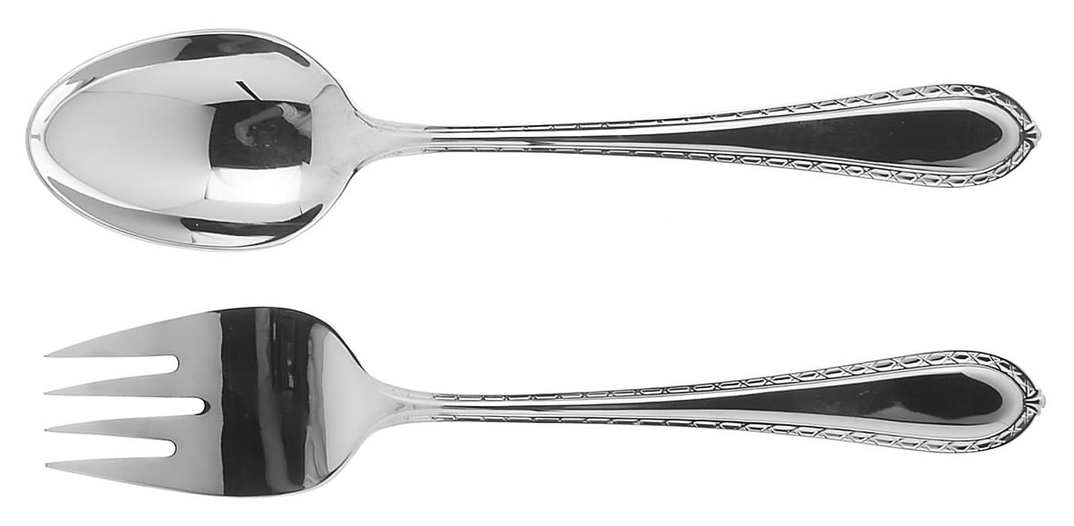 Powerscourt (Stainless) (2 Pc) Solid Salad Set by Waterford-1