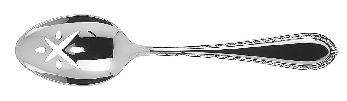 Powerscourt (Stainless) Pierced Tablespoon (Serving Spoon) by Waterford-1