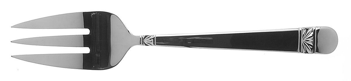 Wicklow (Stainless) Large Solid Cold Meat Serving Fork by Waterford-1