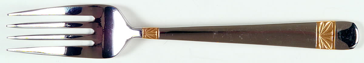 Wicklow Gold (Stainless, Gold Acct) Individual Salad Fork by Waterford-1