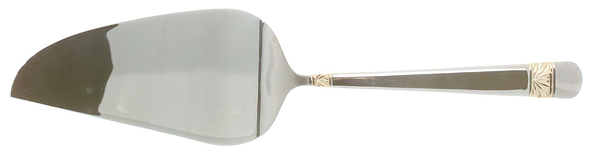 Wicklow Gold (Stainless, Gold Acct) Pie and Cake Server, Solid Piece by Waterford-1