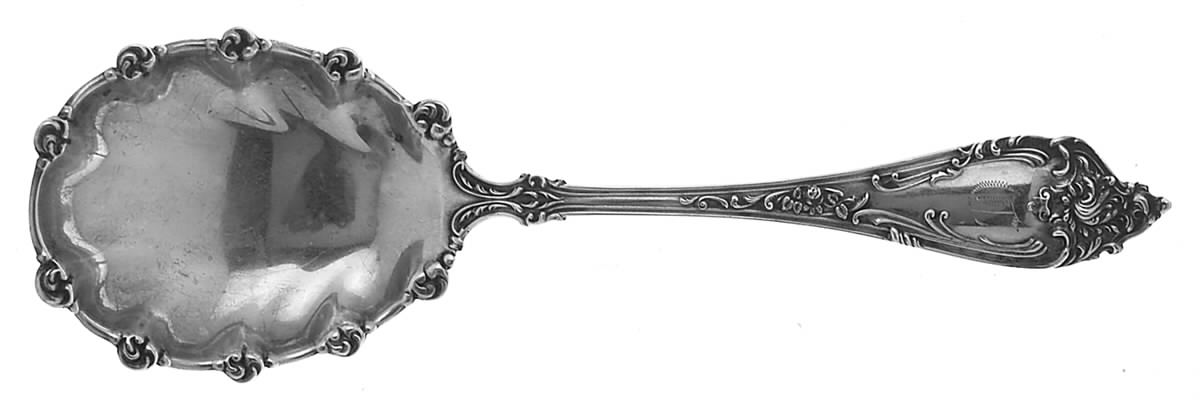 Altair (Sterling, 1904, No Monograms) Large Solid Berry/Casserole Spoon by Watson-1