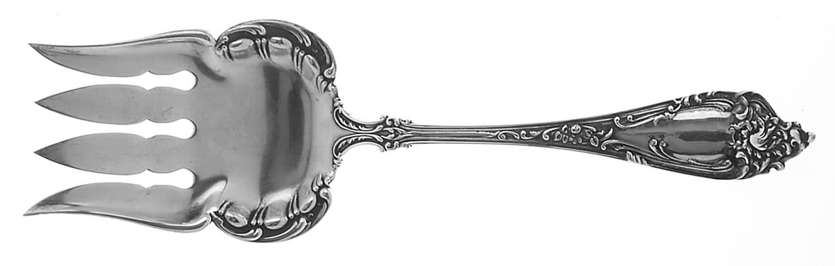 Altair (Sterling, 1904, No Monograms) Small Solid Fish Serving Fork by Watson-1