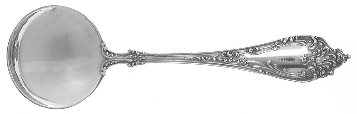 Altair (Sterling, 1904, No Monograms) Round Bowl Soup Spoon (Bouillon) by Watson-1